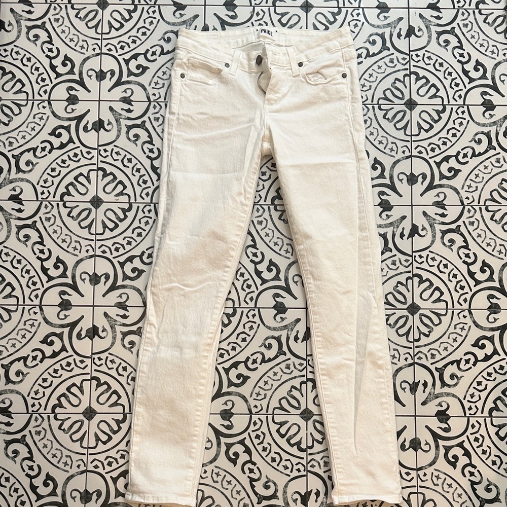 White Paige jeans size 25